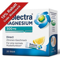 Produktbild von Biolectra Magnesium 300 mg Oxid Sticks Zitrone