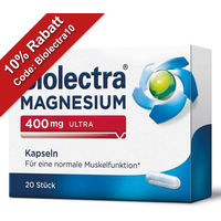 Produktbild von Biolectra Magnesium 400 mg Oxid Kapseln vegan