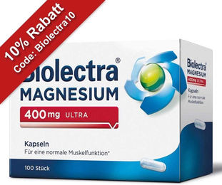 Biolectra Magnesium 400 mg Oxid Kapseln vegan für Sportler sowie Schwangere und Stillende 100 Stück – Bild 1 von 1