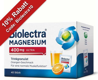 Biolectra Magnesium 400 mg Oxid Pulver 180 Stück – Bild 1 von 1