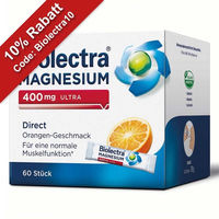 Produktbild von Biolectra Magnesium 400 mg Oxid Sticks für Sportler sowie Schwangere und Stillende
