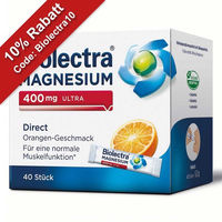 Produktbild von Biolectra Magnesium 400 mg Oxid Sticks für Sportler sowie Schwangere und Stillende