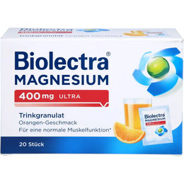 Biolectra Magnesium 400 mg Pulver Orange vegan zuckerfrei laktosefrei glutenfrei – Bild 1 von 2
