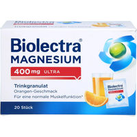 Produktbild von Biolectra Magnesium 400 mg Pulver Orange vegan zuckerfrei laktosefrei glutenfrei