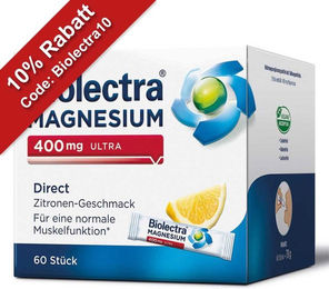 Biolectra Magnesium 400 mg Ultra Direct Sticks für Erwachsene, Schwangere, Stillende und Sportler – Bild 1 von 1