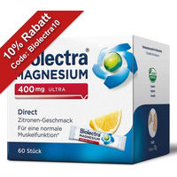 Produktbild von Biolectra Magnesium 400 mg Ultra Direct Sticks für Erwachsene, Schwangere, Stillende und Sportler