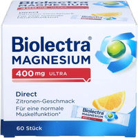 Produktbild von Biolectra Magnesium 400 mg Ultra Direct Sticks vegan zuckerfrei laktosefrei glutenfrei 60 Stück