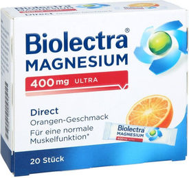 Biolectra Magnesium 400 mg Ultra Direct Sticks zuckerfrei vegan laktosefrei glutenfrei – Bild 1 von 2