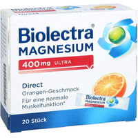 Produktbild von Biolectra Magnesium 400 mg Ultra Direct Sticks zuckerfrei vegan laktosefrei glutenfrei