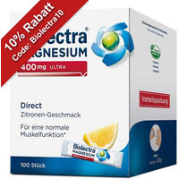 Produktbild von Biolectra Magnesium 400 mg Ultra Direct Zitrone Sticks 100 Stück