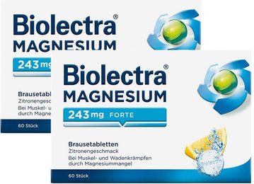 Biolectra Magnesium Brausetabletten für Erwachsene und Kinder 120 Stück – Bild 1 von 1