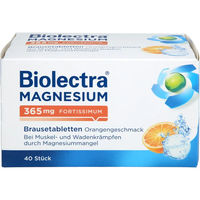 Produktbild von Biolectra Magnesium fortissimum Brausetabletten 365 mg vegan zuckerfrei glutenfrei 40 Stück