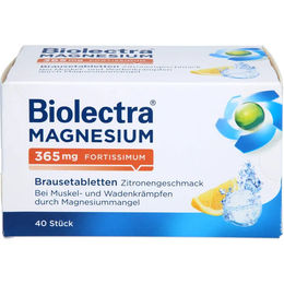 Biolectra Magnesium fortissimum Brausetabletten 365 mg Zitrone vegan zuckerfrei glutenfrei für Erwachsene – Bild 1 von 3