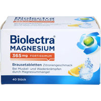 Produktbild von Biolectra Magnesium fortissimum Brausetabletten 365 mg Zitrone vegan zuckerfrei glutenfrei für Erwachsene