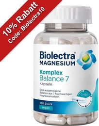 Biolectra Magnesium Komplex Balance Kapseln mit 400 mg Magnesium – Bild 1 von 1