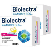 Produktbild von Biolectra Magnesium Oxid 300 mg Sticks vegan zuckerfrei laktosefrei glutenfrei für Sportler 120 Stück