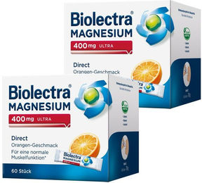 Biolectra Magnesium ultra Direct 400 mg Orange Sticks vegan zuckerfrei ohne Zusatzstoffe – Bild 1 von 1