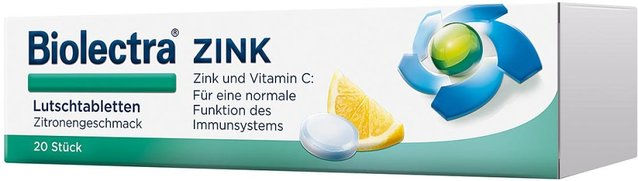 Biolectra Zink Lutschtabletten 20 Stück – Bild 1 von 2