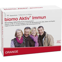 Produktbild von biomo Aktiv Immun Kombi-Set aus Trinkflasche und Tabletten für 14 Tage