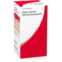 Produktbild von biomo® Omega-3 1000 mg Weichkapseln laktosefrei und glutenfrei