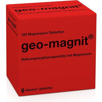 Produktbild von biomo pharma geo-magnit Tabletten Citrat glutenfrei und laktosefrei für Sportler 100 Stück
