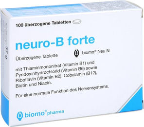 biomo pharma neuro-B forte B-Komplex Tabletten 100 Stück – Bild 1 von 1