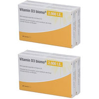 Produktbild von biomo pharma Vitamin D3 2000 I.E. Kapseln laktosefrei und glutenfrei 120 Stück