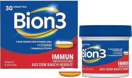 Bion3 Immun Tabletten mit Vitamin C, D und Zink für Erwachsene, 30 Stück – Bild 1 von 3