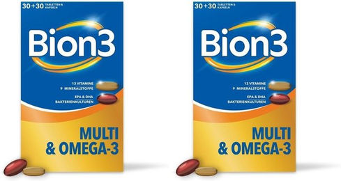 Bion3 Multi & Omega-3 mit Bakterienkulturen Kapseln für Erwachsene – Bild 1 von 1