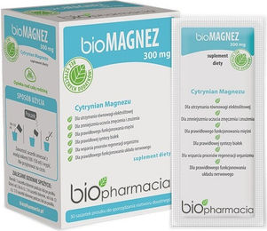 Biopharmacia bioMagnesium Citrat Pulver 300 mg 30 Beutel für Erwachsene Kinder und Sportler – Bild 1 von 1