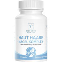 Produktbild von Biophora Haut Haare Nägel Komplex Hochdosiert mit 10.000 µg Biotin Kapseln