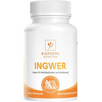 Produktbild von Biophora Ingwer Kapseln vegan 120 Stück