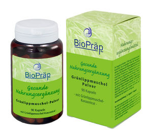 BioPräp Grünlippmuschel Kapseln mit Proteinen und Glucosaminoglycanen, 90 Stück – Bild 1 von 1
