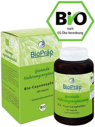 BioPräp Bio Cayennepfeffer Kapseln 180 Stück – Bild 1 von 1