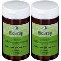 Produktbild von BioPräp Coenzym Q10 100 Plus mit Ubiquinon 100 mg Kapseln 120 Stück