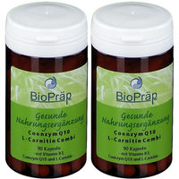 Produktbild von BioPräp Coenzym Q10 Ubiquinon und L-Carnitin Kapseln 180 Stück