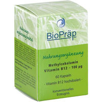 Produktbild von BioPräp Methylcobalamin Vitamin B12 100 µg Kapseln 60 Stück