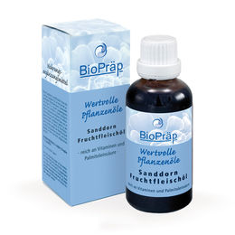 BioPräp Sanddorn Fruchtfleischöl, 50 ml, vegan, bio – Bild 1 von 6