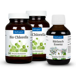 BioProphyl Ausleitung Fortsetzungspaket mit BIO Chlorella 500 und Bärlauch-Essenz rein natürlich ohne Zusatzstoffe – Bild 1 von 4
