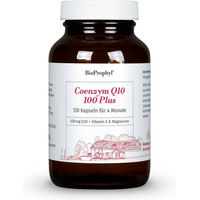 Produktbild von BioProphyl Coenzym Q10 100 Plus Ubiquinon Kapseln vegan ohne Zusatzstoffe 120 Stück