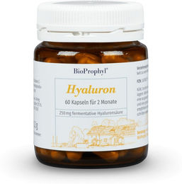 BioProphyl Hyaluronsäure Kapseln mit 250 mg Hyaluronsäure, Kupfer und Vitamin C, vegan, 60 Kapseln – Bild 1 von 1