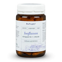 Produktbild von BioProphyl Isoflavon 300 Wild Yams mit 150 mg Isoflavonen aus Soja- und Rotklee Extrakt, 60 mg Wild Yams, Vitamin D und Folsäure, 60 vegetarische Kapseln, zuckerfrei, glutenfrei und ohne Zusatzstoffe