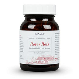 BioProphyl Roter Reis mit 2,5 mg Monacolin-K, 250 vegane Kapseln, ohne Zusatzstoffe – Bild 1 von 3