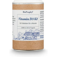 Produktbild von BioProphyl Vitamin D3 K2 Lutschtabletten 1000 IE 120 Stück vegan