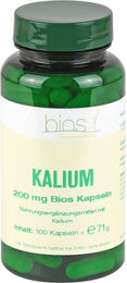 Bios Medical Services Kalium 200 mg Kapseln, 100 Stück, glutenfrei, laktosefrei, hefefrei – Bild 1 von 2