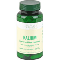 Produktbild von Bios Medical Services Kalium 200 mg Kapseln, 100 Stück, glutenfrei, laktosefrei, hefefrei