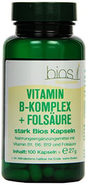 Bios Naturprodukte B-Komplex mit Folsäure Bio Kapseln 100 Stück für Schwangere und Stillende – Bild 1 von 2