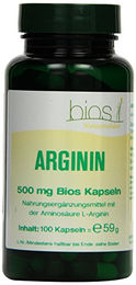 Bios Naturprodukte L-Arginin Bio 500 mg Kapseln 100 Stück – Bild 1 von 2
