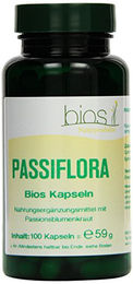 Bios Naturprodukte Passionsblume Bio Kapseln glutenfrei und laktosefrei 100 Stück – Bild 1 von 1