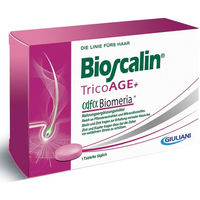 Produktbild von Bioscalin Trico Age+ Tabletten mit Zink, Biotin und Selen für Frauen, vegan, glutenfrei und laktosefrei, 30 Stück